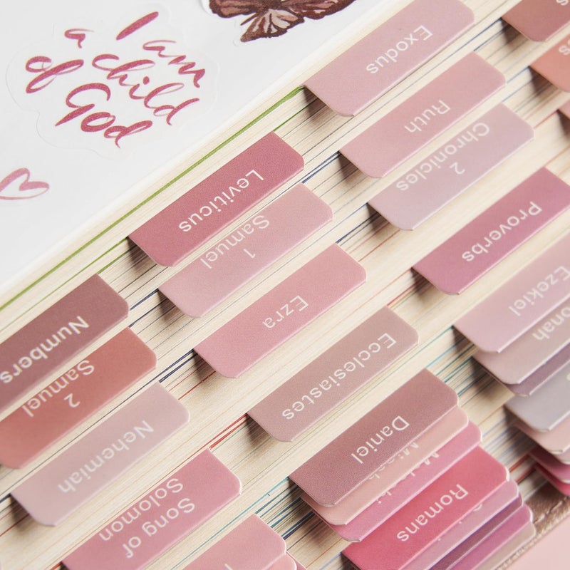 Believe - Bible Tabs, Rosey Edition with Stickers Included, Laminated Bible Tabs for Women and Men, Bible Accessories and Bible Study Supplies, Bible Book Tabs and Sticker Labels Designed for Bibles - Image 5